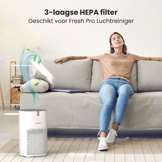 Auronic HEPA13 Filter Fresh Pro - Filtre à charbon - Convient pour AU1003285 + AU1003286