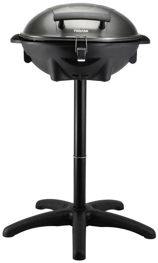 Tristar BQ-2816 Barbecue électrique - Barbecue électrique - Barbecue sur pied - Peut être utilisé comme barbecue de table - Plaque de cuisson 46 x 35 cm - Noir