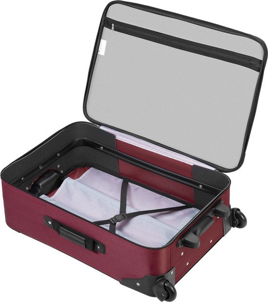 Trolley Travel Case Set / Valise Set Athen - 5-Piece - Bordeaux