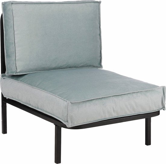 Mica Decorations Celo Lounge Chair - L62 x L83 x H78 cm - Métal - Noir