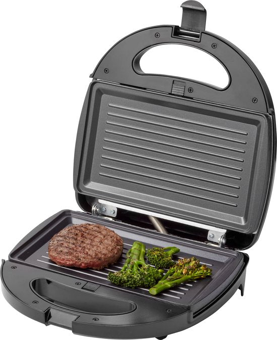 Tomado TGM2000B - Multigrill 3 en 1 - Avec plaques à sandwich et à gaufres - 750 watts - Noir