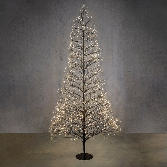 Luca Lighting Arbre à lumière extérieur - H210 x Ø100 cm - Métal - Noir