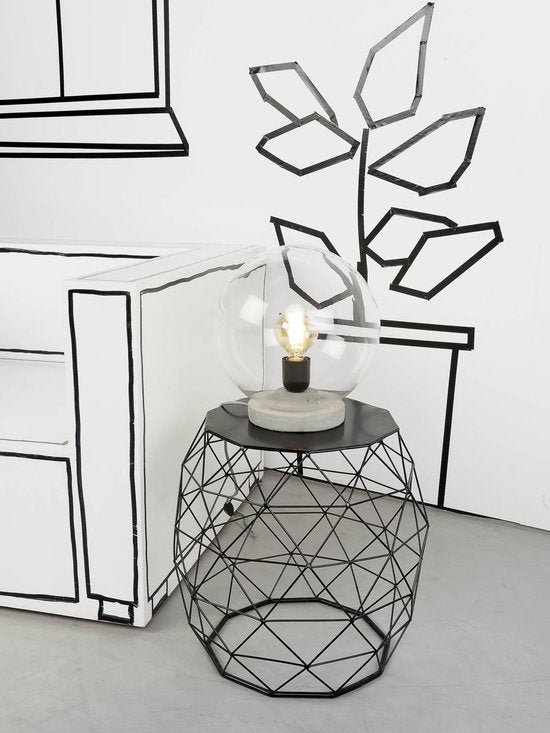 Il s'agit de RoMi - Warsaw - Lampe à poser - Gris transparent