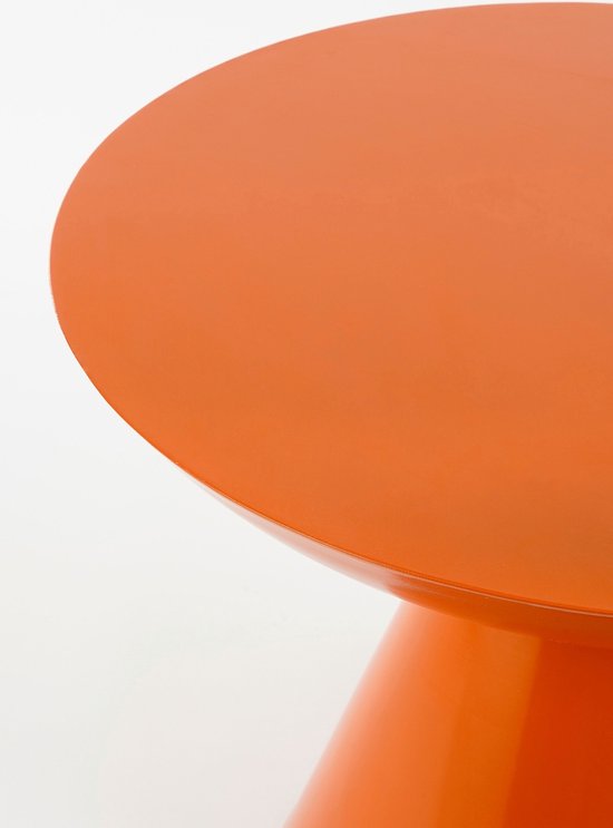 Mica Decorations Table d'appoint Celise - H44 x Ø59 cm - Métal - Orange