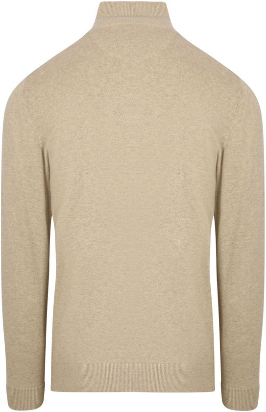 McGregor Half Zip Sweater Merino Wool Struktur Sand - Taille M - Hommes - Pullovers