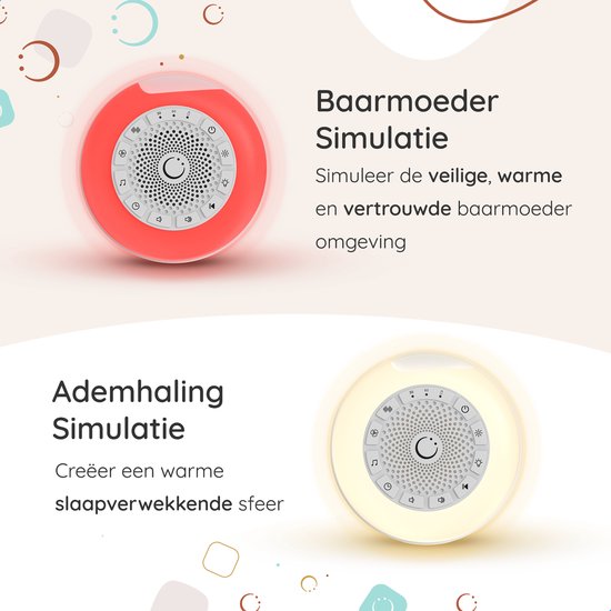 Numsy Mini Machine à Bruit Blanc Bébé - Machine à bruit blanc