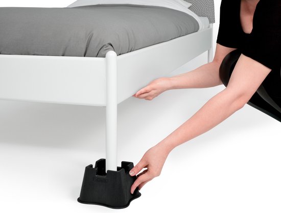 VITILITY Rehausseur de meubles - petit - Aide au lit - Rehausseur de chaise - Rehausseur de lit - Noir