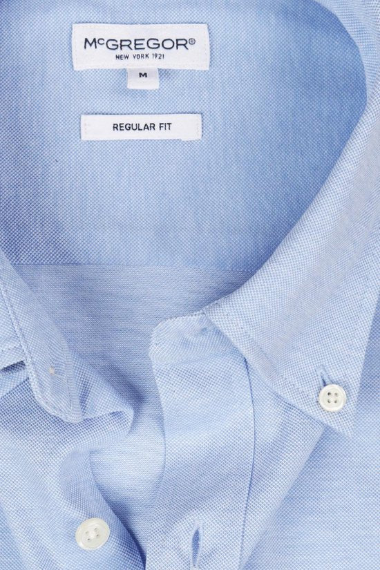 McGregor Shirt Stretch Pique Shirt Mm252 6001 08 2001 Light Blue Hommes Taille - M