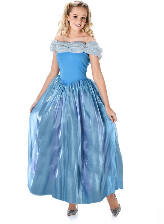 Karnival Costumes Costume de princesse bleu pour femmes Robe de princesse Robe de carnaval pour dames - Polyester - Taille M - Robe 1 pièce