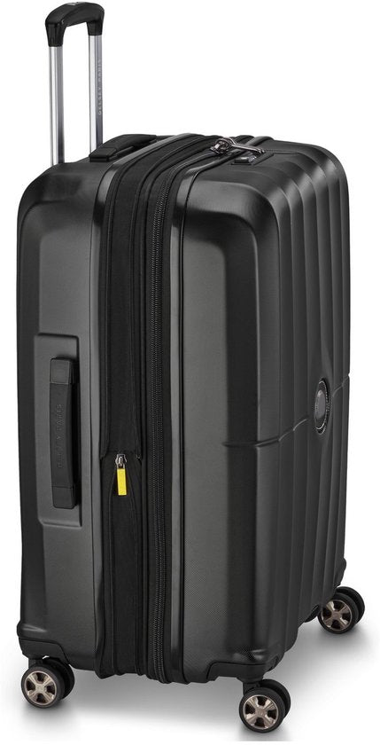 Delsey Carousel 2 Valise de voyage 67 cm extensible - 69L - 4 kg - Polycarbonate - Serrure TSA - Zip SECURITECH® 2 - Garantie 5 ans - Noir