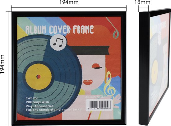 Cadre pour disques vinyles 7 pouces - Cadre pour disques vinyles 7 pouces