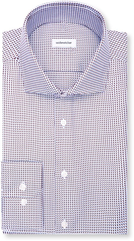 Seidensticker - Chemise cintrée, popeline, carreaux rouges