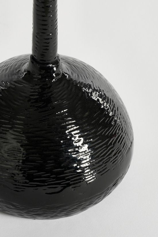 Mica Decorations Table d'appoint Colin - H58 x Ø34 cm - Aluminium recyclé - 100% FSC - Noir