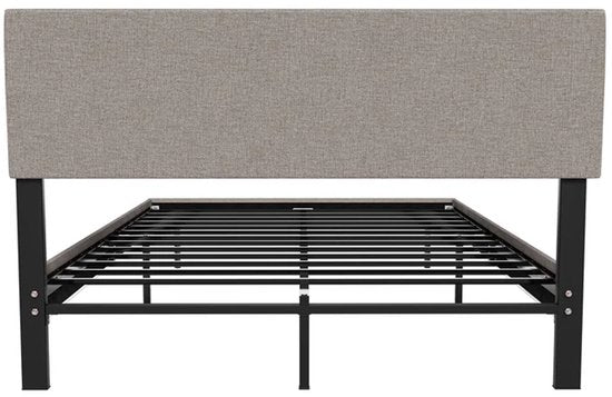 Lit suspendu Lisbon - 140x200cm - Cuir synthétique - Incl. LED - Beige