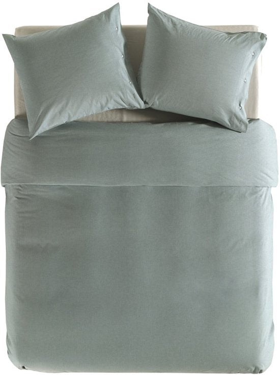 Housse de couette Chambray YELLOW - Double - 200x200/220 cm - Providence Blue