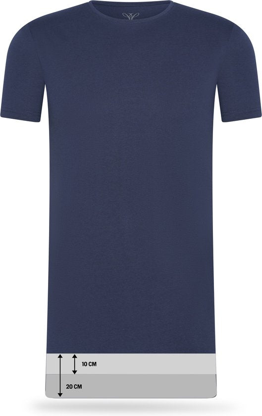 Cappuccino Italia - Hommes Tee SS 4-Pack T-shirts - Bleu - Taille XXL