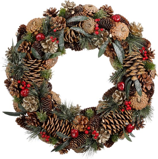 Maison des Saisons Couronne de Noël - Ø50 cm - Vert