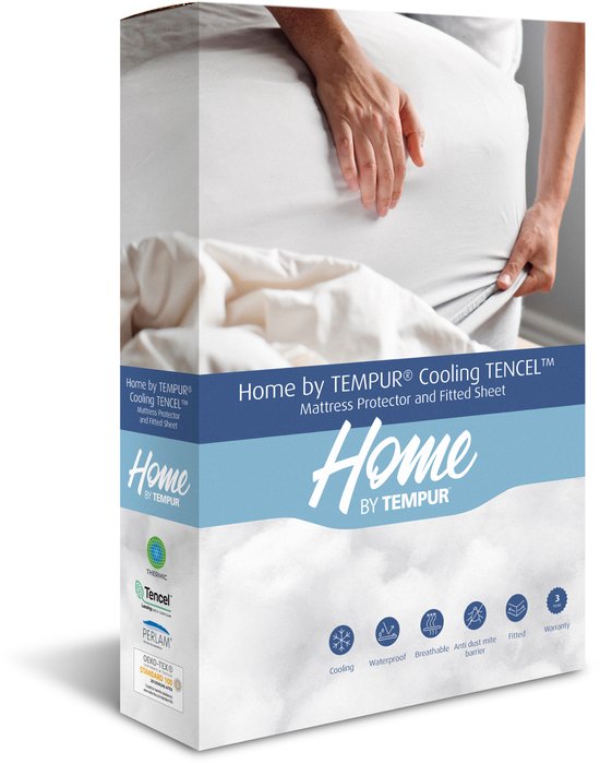 Protège-matelas - 140 x 210 x 25 cm - Imperméable - Rafraîchissant - Anti-acariens - Anti-allergique - TENCEL rafraîchissant