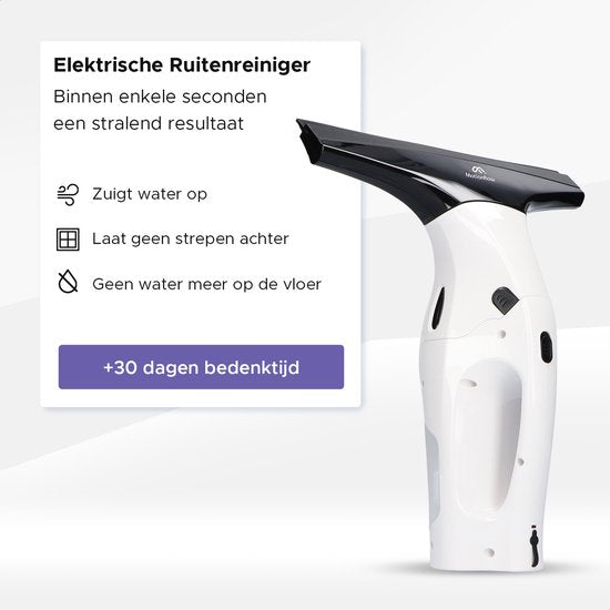 Nettoyeur de vitres électrique - Motionflow - avec vaporisateur - Rechargeable