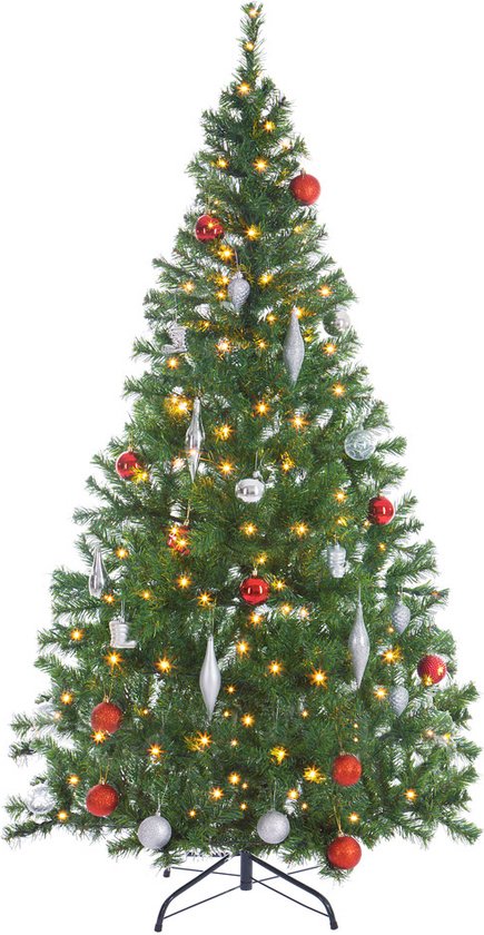 Sapin de Noël, CAS, Avec lumières de Noël, 140cm