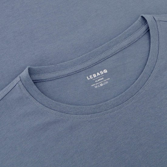 LEBASQ - The Baker - T-shirt - Manches courtes - Gris - XXXL - coton organique - Impression 3D