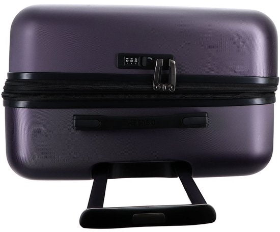 DELSEY PARIS Air Armour 4DR Suitcase Set - 3-Piece Expandable Hardcase Trolley Set with TSA Lock - 55/68/77 cm - Purple