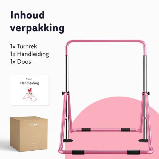 Cadre de gymnastique pliable - Cadre d'escalade - Réglable en 4 hauteurs - Cadre d'étirement - Duikelrek - Enfants - Bambin - Cadre d'escalade d'intérieur et d'extérieur