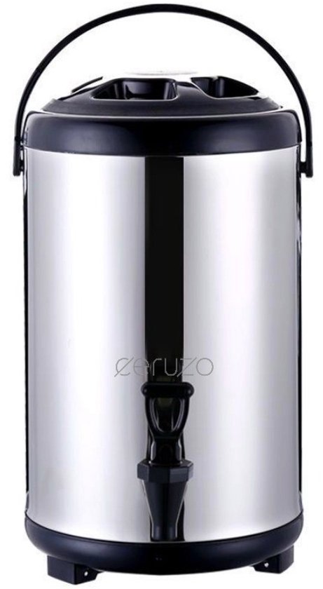 Ceruzo Thermos Beverage Dispenser - 10 litres - acier inoxydable - Distributeur isotherme avec robinet