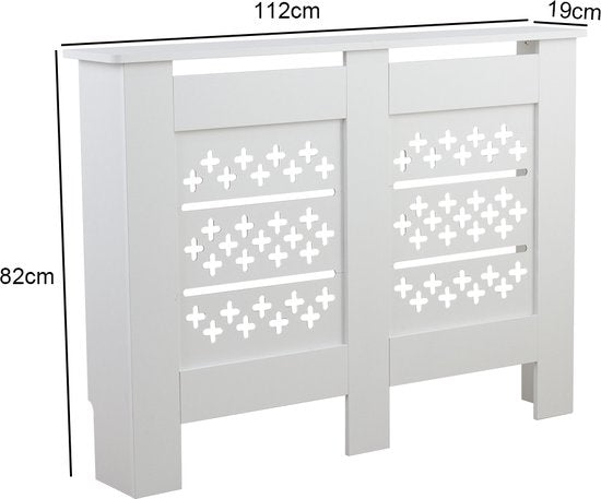 Caisson de radiateur chauffant -Cache-radiateur - 112(L) x 82(H) x 19(P) cm