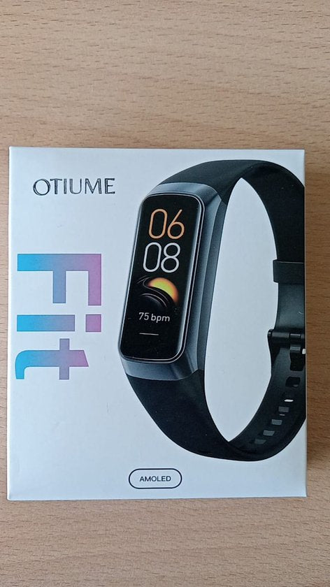 Otiume Activity Tracker HR avec podomètre et cardiofréquencemètre - Montre sport - Smartwatch - Noir pour femmes, hommes et enfants - Fitness Tracker - Blood Pressure Monitor
