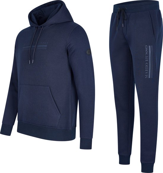 Mario Russo Tracksuit Anselm- House suit - Jogging - Hoodie - Navy - M