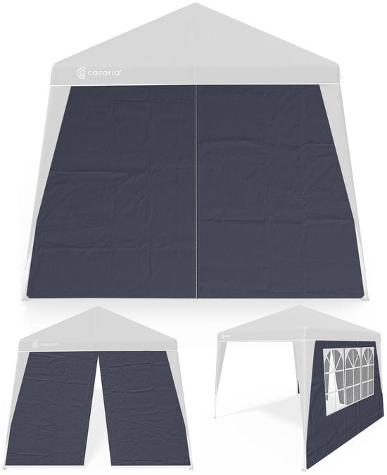 Casaria Side Wall Pavilion Set of 2 - 3x3m Party Tent Side Panel - Anthracite