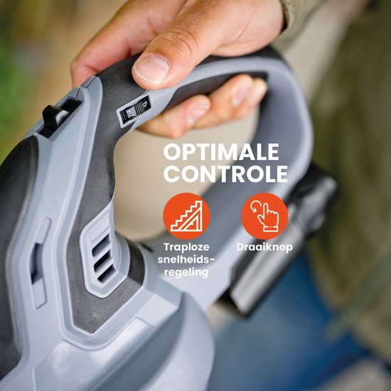 QLT Battery Leaf Blower with Charger - Outil de jardinage léger et puissant pour les feuilles, la poussière et l'herbe coupée - 12V