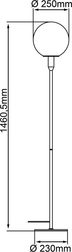 Trio LED plafonnier Via - 36W - 50x50x6,5 cm - Laiton