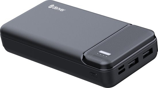 Denver Powerbank 20000 mAh - Avec indicateur de batterie - USB - Micro USB - Powerbank universel pour Apple iPhone / Samsung, entre autres - Noir - PBS20007