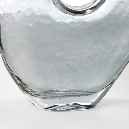 Mica Decorations Jay Vase - L18 x L8 x H23 cm - Verre - Gris