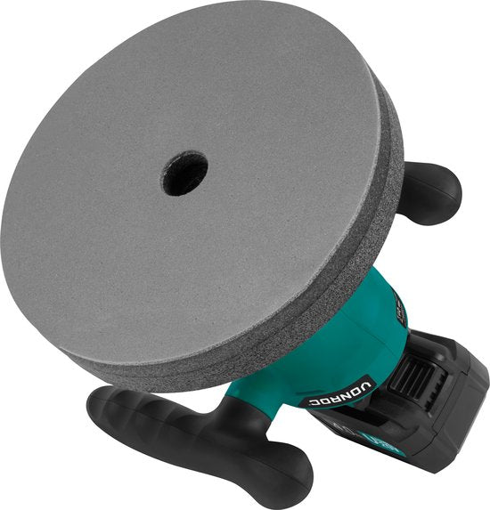 Accu polisher - machine à polir 20V - Ø240mm - Poignées réglables, 2 manchons de polissage et sac de rangement inclus - Batterie 4.0Ah et chargeur rapide inclus