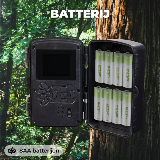 Caméra Denver avec vision nocturne et WiFi - 4K Ultra HD - 48MP - WiFi - TrailCam GO app - Ecran LCD - Etanche - WCT8026