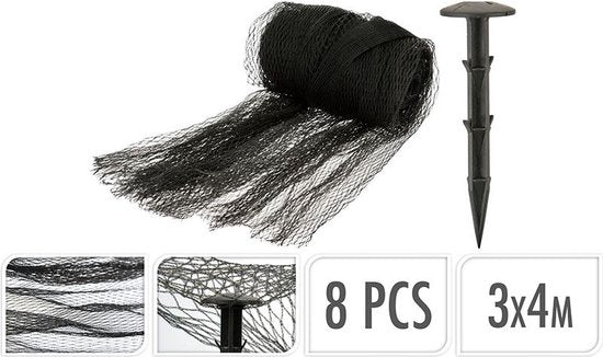 Filet de couverture de bassin ProGarden - 4x3 m - noir