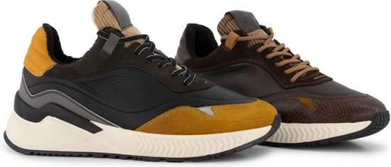 DenBroeck Baxter St. - Baskets casual en cuir pour hommes - Gris - Taille 44