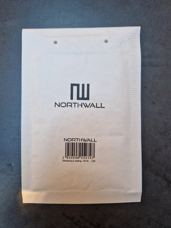 Porte-clés avec chaîne - 50 anneaux fendus pour porte-clés en acier inoxydable - Set d'anneaux fendus pour porte-clés - 25 mm - 50 pièces