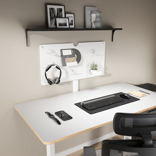 VDD Gaming - Plaque murale - Rangement console - Rangement manette - Accessoires de jeu - Blanc - 80 x 40 x 13,7 cm