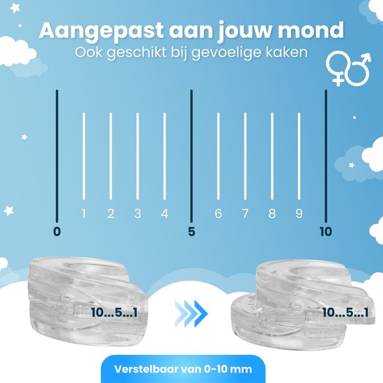 DreamCare Anti Snore Brace - Anti ronflement - Attelle anti ronflement - Ajustable - Attelle anti ronflement - Produits anti ronflement - Sans Bpa