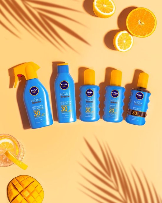 NIVEA SUN Protect & Bronze Spray solaire - SPF 30 - Spray solaire - Waterproof - Stimule le bronzage - 200 ml