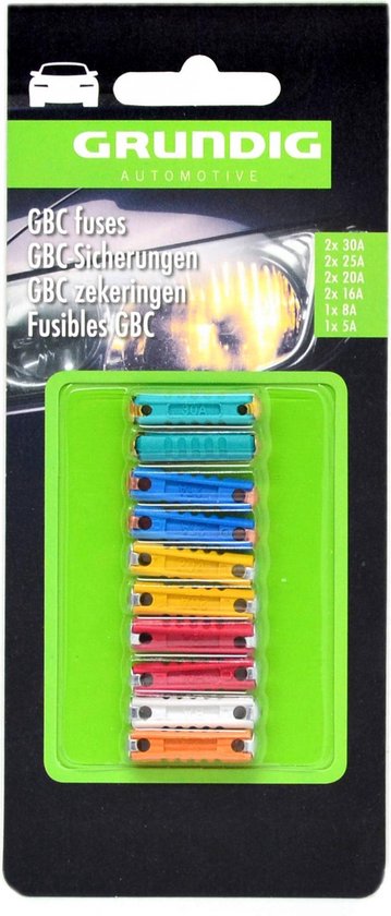 Fusibles voiture - GBC - 10 pcs - Grundig