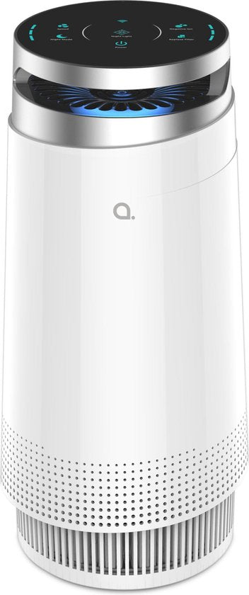 Andersson - Purificateur d'air avec ionisation - Pour les pièces jusqu'à 14 m² et avec application Wifi - Équipé d'un filtre Hepa 13 et d'un mode nuit - Pour un climat intérieur propre - Plastique blanc