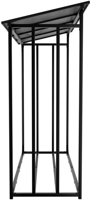 Support pour bois de chauffage / Support pour bois - Extérieur - Toit et bâche inclus