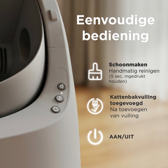 TrevoPet® Bac à litière automatique - autonettoyant et sûr - pour chats jusqu'à 12 kg - tapis, 60 sacs à déchets et accessoires inclus - bac à déchets de 10 litres - gris