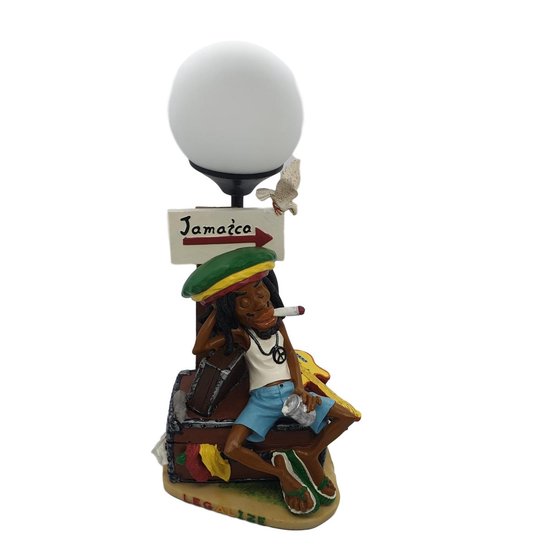 Lampe de Bureau Rasta Weed 33 cm avec Interrupteur - Accessoires Drôles Reggae Rastafari