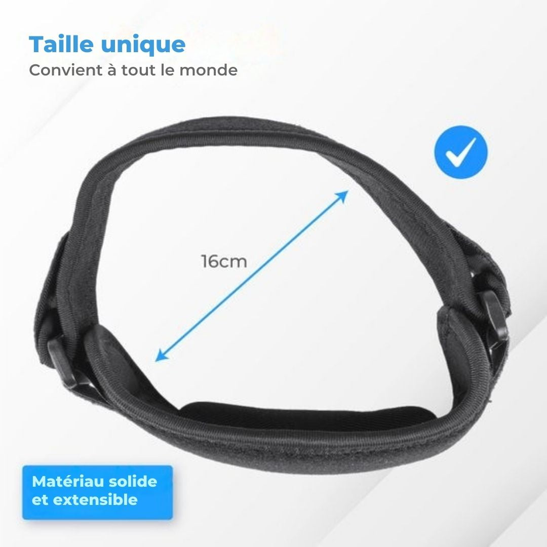 Attelle de coude Nuvance - Taille unique - Attelle de bras - Attelles de coude - Flexible - Noir